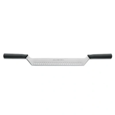 Imagen de DICK F 81056302K Cuchillo (Mango Doble, 30 cm de Longitud Hoja para Bloques Queso, Carbono), Acero Cromado, Negro, 63