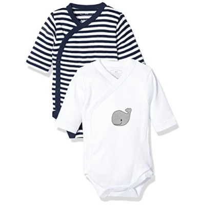 Imagen de Playshoes Wrap Body 1 arm 2 pack Whale, bebe Unisex niños, Azul (Blue/White), 50