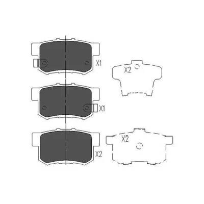 Imagen de KAVO PARTS KBP 2008 Juego de pastillas freno con avisador acústico desgaste HONDA: CIVIC 7 Hatchback, Accord Limousine, 6 Fastback