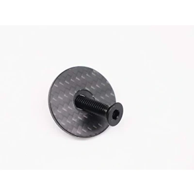 Imagen de A Head Carbon Juego de tapa dirección (1 1/8&quot;, con tornillo titanio brillante)