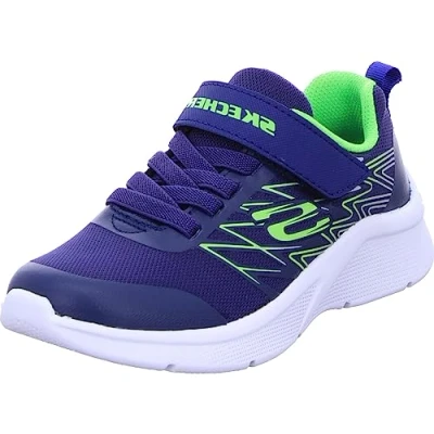 Imagen de Skechers Microspec Texlor, Sneakers, Navy/Lime, 33.5 EU