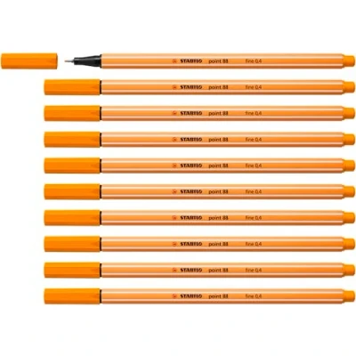 Imagen de Rotulador stabilo punta de fibra point 88 naranja 0,4 mm