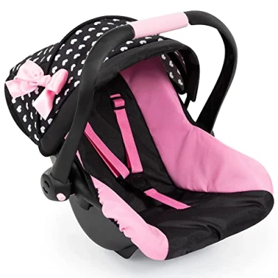 Imagen de Bayer Design 67960AA Otoño Silla de Coche para muñecas, Color Negro, Rosa, Blanco, L