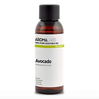Imagen de ORGÁNICO Aceite vegetal Aguacate 50mL 100% Puro, Natural, Prensado en frío y Certificado AB AROMA LABS (Marca Francesa)