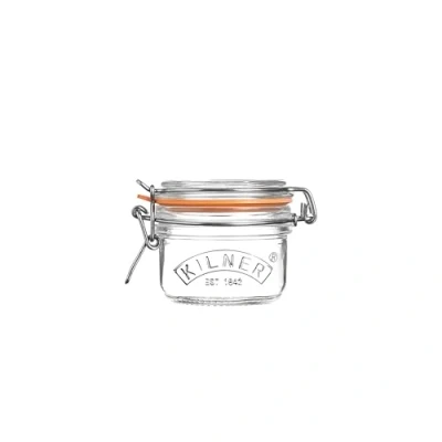 Imagen de Frasco redondo Kilner de vidrio con horquilla, transparente, para 0,35 l Jarra superior, pinza redonda (Round Clip Top Jar) 0.125 Litre transparente