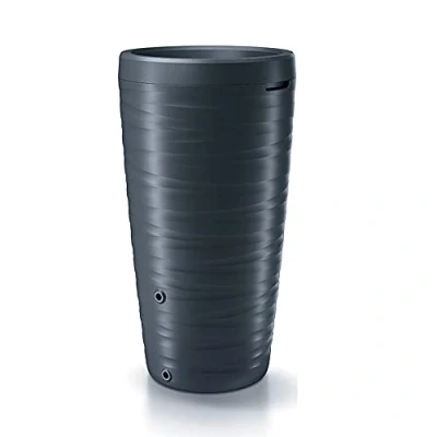 Imagen de Barril de agua lluvia 240L Maze plastico en color antracita 59,3 (largo) x (ancho) 111 (altura) cm