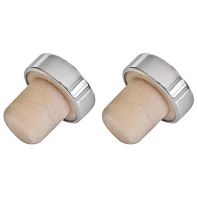 Imagen de Fackelmann Casquillo Acero y Silicona Universal Botellas, Plata