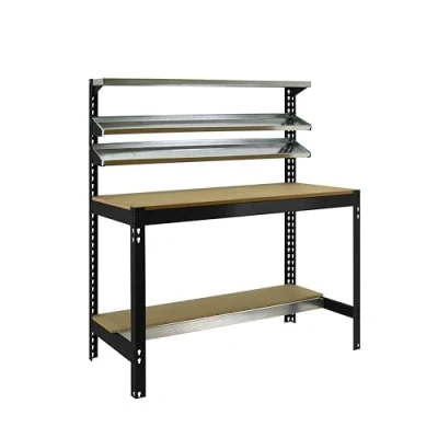 Imagen de Simon Rack Banco de Trabajo Taller, Capacidad Carga 600 kg, 1445x1210x610 mm, Mesa Trabajo, Antracita/Madera BT2