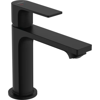 Imagen de hansgrohe Rebris E Grifo monomando de lavabo 110 CoolStart sin vaciador, negro mate, 72560670