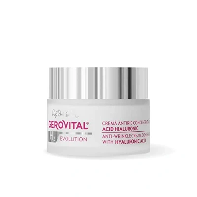Imagen de Crema Facial Antiarrugas con Ácido Hialurónico al 3%, Hidratación Intensa e Inmediata, Efecto Lifting, Relleno y Alisado de Arrugas, Gerovital H3 Evolution