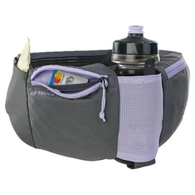 Imagen de EVOC Hip Pouch Pro Bolsa de Cadera para Viajes y senderos (1,5l Capacidad, Incl. Botella Bebida 550 ml, Air Pad System, 2 Bolsillos el cinturón), Multicolor