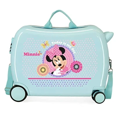 Imagen de Disney Minnie Today is my day Maleta Infantil Azul 50x39x20 cms Rígida ABS Cierre de combinación lateral 34L 1,8 kgs 4 Ruedas Equipaje Mano
