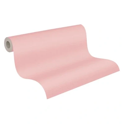Imagen de Papel pintado liso, color rosa, 10,05 m x 0,53 m, fabricado en Alemania