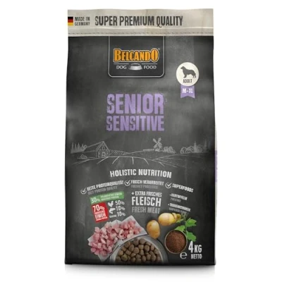 Imagen de Belcando Senior Sensitive [4 kg] Alimento para Perros Comida Seca Mayores y sensibles Completo de Todas Las Razas