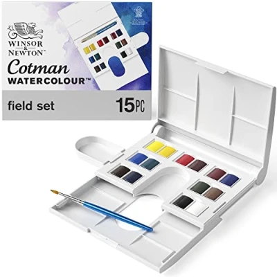 Imagen de Winsor &amp; Newton acuarela Cotman Set de 14 medio godets acuarela, colores surtidos
