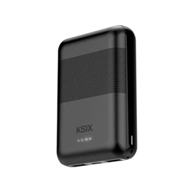 Imagen de Powerbank Ksix Mini Polímero De Litio 10.000 Mah 10 W Cable Usb A c Incluido Carga Simultánea Negro
