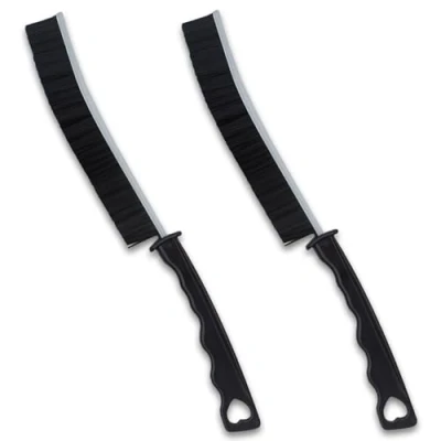Imagen de 2 Piezas Cepillo Limpieza Grietas Cerdas Duras,Cepillo Juntas,Cepillo de Hogar,Cepillo Duras,Multifuncional,para Cocina,BañO,Alféizar Ventana,Auto