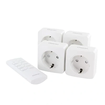 Imagen de Kit 4 mini enchufes On/Off + mando a distancia de canales 2300W
