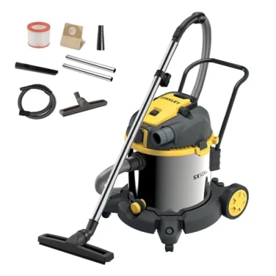 Imagen de STANLEY SXVC50XTDE Aspirador Multiuso de sólidos y líquidos con Toma para Herramientas eléctricas integrada (1600 W, 50 l)