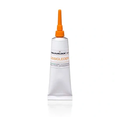 Imagen de COLOURLOCK® Cuero líquido 20 ml F033 blanco, para cerrar grietas, roturas y agujeros en piel o sintética (coche, muebles, sofá, sillón, bolsas de piel)