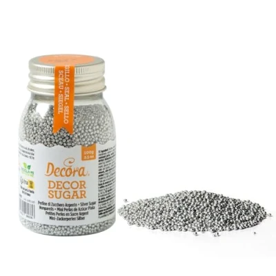 Imagen de Decora Miniperlas De Azucar Plata 100 g