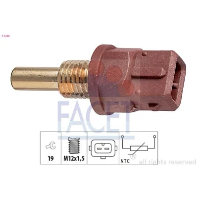 Imagen de FACET 7.3248 Sensor de Temperatura Aceite M12x1,5 Made in Italy OE Equivalent