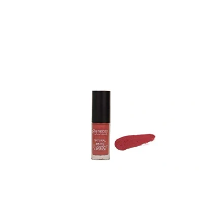 Imagen de Benecos natural beauty 95370 Estera cosmética orgánica belleza lápiz labial líquido altamente pigmentado con cera de carnauba sin talco romance vegano, palisandro, 5 ml