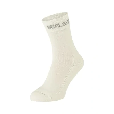 Imagen de SEALSKINZ Suffield Solo Merino Sock Calcetines no impermeables Crema M, crema, M