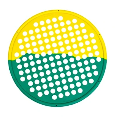 Imagen de Cando W54216YG Combi Dispositivo Para Ejercicios de Mano Diametro 35,6 cm, Amarillo/Verde, Más, Ligero (x)/Moderado