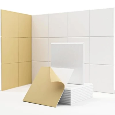 Imagen de Insonorizacion Acustica Pared Autoadhesivo, 18 Piezas Placas Aislamiento Acustico Alta Densidad para Decoración de Paredes y Tratamiento Acústico (30x30x0.9cm)