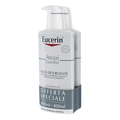 Imagen de Eucerin Atopi Control Olio Detergente 20% Omega, 2 x 400ml