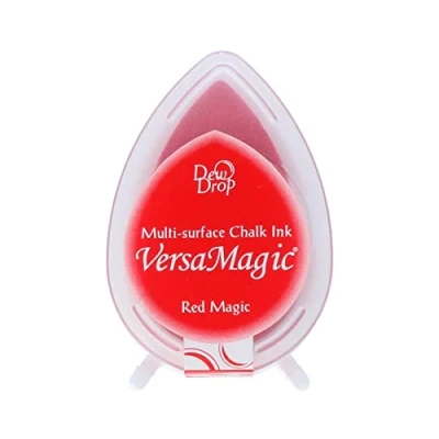 Imagen de Tsukineko VersaMagic Multi Superficie Dew Drop Gesso Inkpad Rosso Magic, Red, One Size