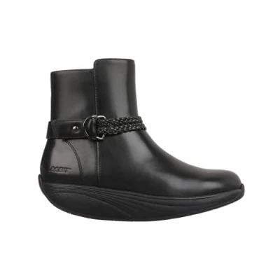 Imagen de MBT Uki Boot Botas de Mujer vestir. Nappa para Caminar Anatómicas y Cómodas. Calzado Fisiológico Confort Estabilidad con Suela balancín. Casual cordones. color Negro