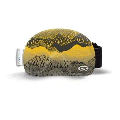 Imagen de Soggle Funda protectora para gafas de esquí, microfibra, talla única, color: Estructure Slovakia amarillo