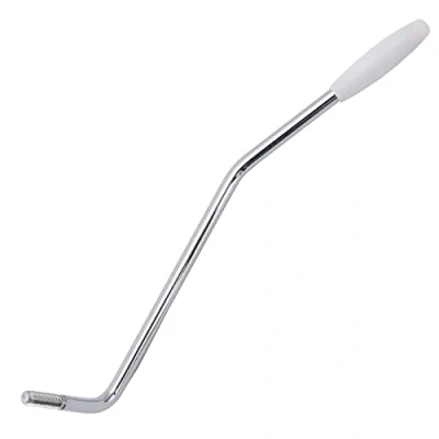 Imagen de Musiclily Pro 4,8mm Enroscar Acero Palanca de Vibrato Trémolo Arm para Guitarra Eléctrica estilo Import Strat, Cromado con Pivote Blanco