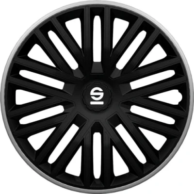 Imagen de SPARCO Bergamo SPC1485BKGR Tapacubos 14in negro, gris