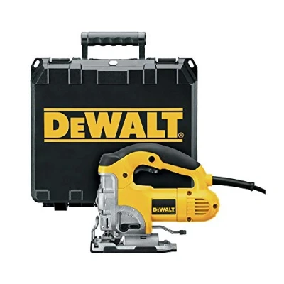 Imagen de DEWALT DW331K QS Sierra de Calar, 701W, Velocidad Variable 0 3100 cpm, Corte en Madera 135 mm, Metal 12 Acción Pendular, Cambio Rápido Hoja, Base Ajustable, Incluye Maletín Transporte