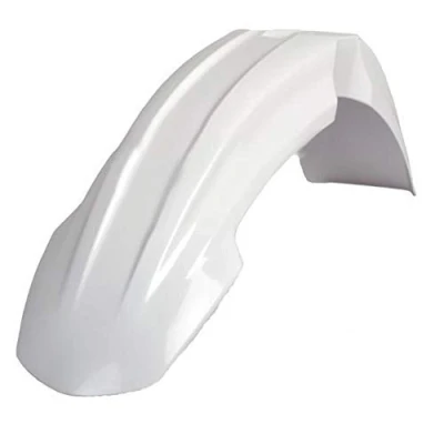 Imagen de POLISPORT 8551300005 Guardabarros delantero réplica OEM fabricado en plástico brillante duradero y resistente compatible con motocicletas Yamaha color blanco