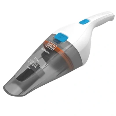 Imagen de Black+Decker Aspirador de Mano Dustbuster Sin Cable 3.6V, Batería Litio 1,5Ah, Acción Ciclónica, Autonomía 11,5min, Depósito 325ml, Cargador Jack NVC115JL