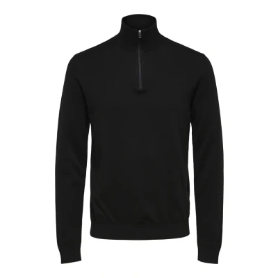 Imagen de SELECTED HOMME Slhberg Half Zip Cardigan B Noos Sudadera, Negro, L para Hombre