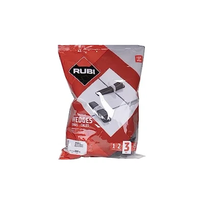 Imagen de RUBI 3954 Cuñas de Nivelación Para Azulejos 400 Unidades Alicatar Cerámica Formatos 30x30 cm y Superiores DELTA LEVEL SYSTEM N (B UN)