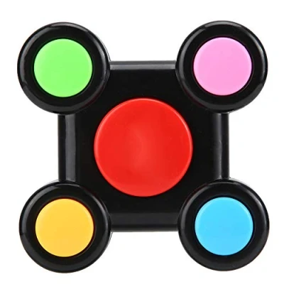 Imagen de Juego entrenamiento memoria electrónico niños Interacción plástica Música inteligente Luz Rompecabezas niños(Doble mano)