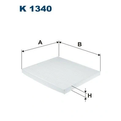 Imagen de FILTRON K 1340 Filtro de habitáculo partículas 225 253 20 HYUNDAI: Santa FE 3, Grand Fé, KIA: Optima / K5, K5 Sportswagon