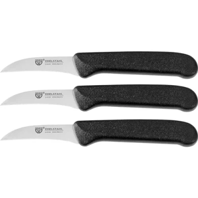 Imagen de GRÄWE Cuchillos de cocina, set 3, acero inoxidable, negro, afilados supercuchillos