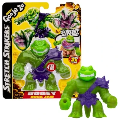 Imagen de BANDAI Heroes of Goo JIT Zu Figura de Acción, Descubre los Stretch Strikers Rock Jaw, Estruja y Estira, Multicolor, CO42845