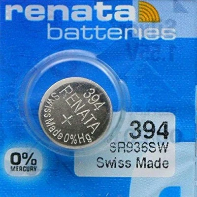 Imagen de Renata/Swatch Group Pila botón óxido de Plata 394 RENATA 1.55V 84mAh Blister(s) x 1