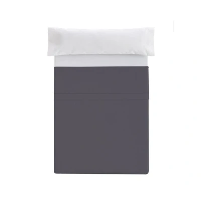Imagen de Donegal Collections Sabana Encimera Cama 90, Color Gris Oscuro. Ropa de Microfibra Extra Suave 50% Algodón Poliéster, Sin Arrugas y Alta Durabilidad Confort