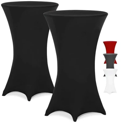 Imagen de Cubremesa de Bar Juego 2 Negro Ø60cm