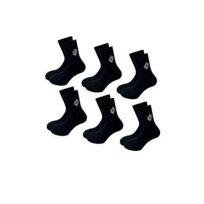Imagen de Lotto, 12 pares calcetines de tenis para hombre/mujer en algodón suave y transpirable, certificado OEKO TEX, negro, 43 46