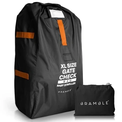 Imagen de Bramble Bolsa Extra Grande de Transporte Viaje para Silla Paseo Bebé, Coche, Cochecito Infantil Durable e Impermeable con Poliéster 600D 120 cm x 60 (Negro)